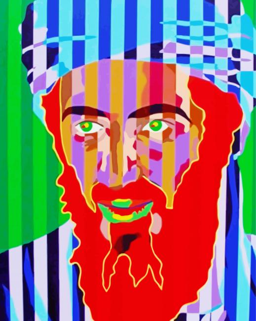 Osama Bin Laden Art Paint By Number