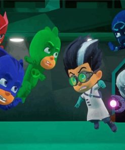 PJ Masks Characters Paint By Number