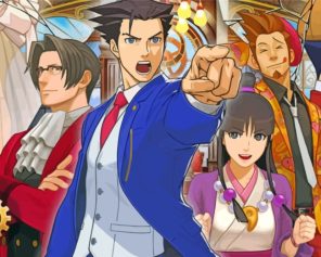 Phoenix Wright Ace Attorney Game Paint By Number