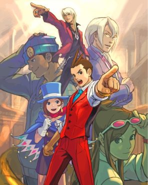 The Phoenix Wright Ace Attorney Game Paint By Number