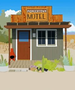 Pioneertown California Poster Paint By Number