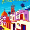 Puerto Vallarta Houses Mexico Poster Paint By Number