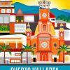 Puerto Vallarta Houses Poster Paint By Number