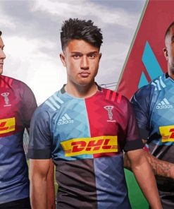 Quins Rugby Players Paint By Number