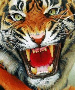 Aesthetic Realistic Tiger Animal Paint By Number