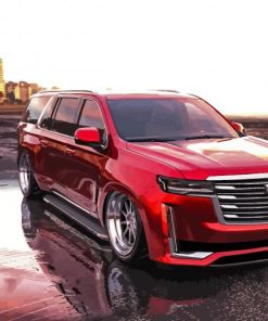 Red Cadillac Escalade Car Paint By Number