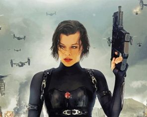 Resident Evil Movie Character Paint By Number