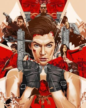 Resident Evil Poster Paint By Number