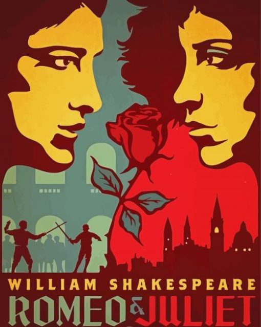 Romeo And Juliet Poster Paint By Number