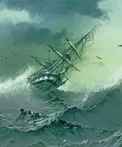 Shipwreck By Ivan Aivazovsky Paint By Number