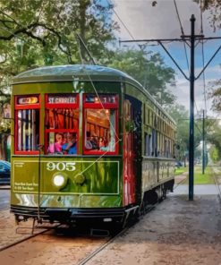 The St Charles Streetcar Paint By Number