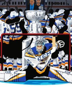St Louis Blues Hockey Players Paint By Number