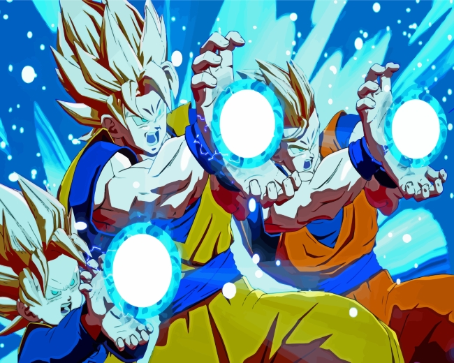The Energy Attack Kamehameha Paint By Number