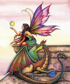 The Fairy And Dragon Paint By Number