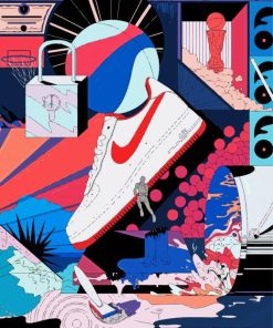 Nike Air Force Art Paint By Number