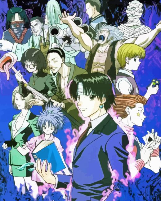 The Phantom Troupe Anime Characters Paint By Number