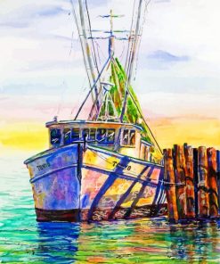 The Shrimp Boat Art Paint By Number