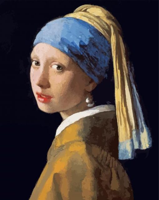 Girl With A Pearl Earring Vermeer Paint By Number