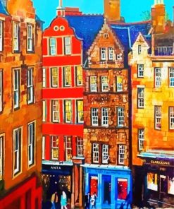 Victoria Street Edinburgh Paint By Number