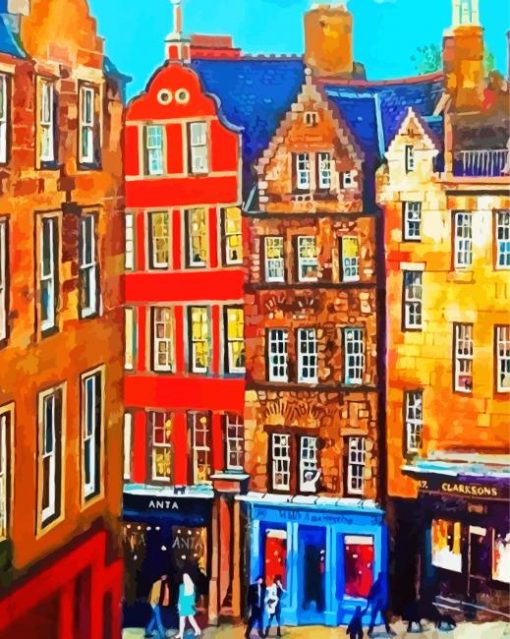 Victoria Street Edinburgh Paint By Number