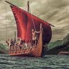 Vintage Viking Ship Paint By Number