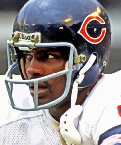Walter Payton Footballer Paint By Number