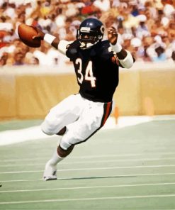 Walter Payton Player Paint By Number