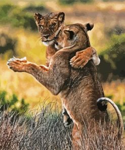 Wild Animals Dancing Art Paint By Number