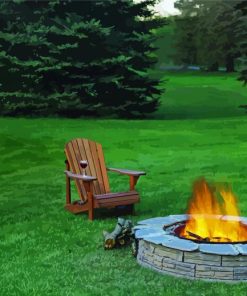 Aesthetic Nature Fire Pit Paint By Number