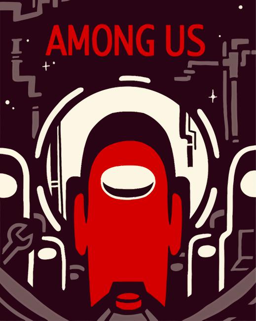 Among Us Illustration Paint By Number