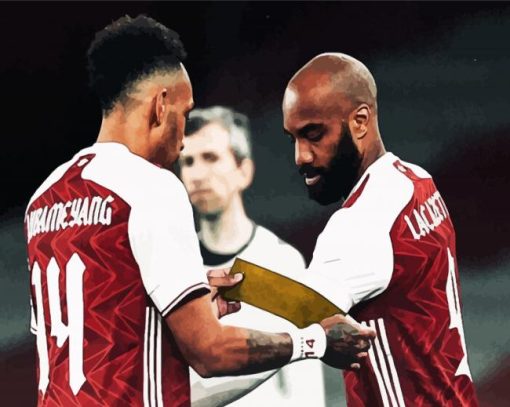 Aubameyang And Lacazette Arsena Paint By Number