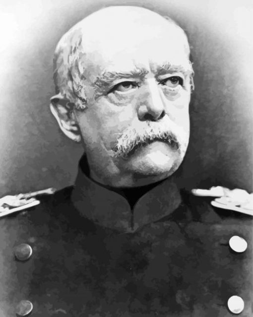 Black And White Otto Von Bismarck Paint By Number