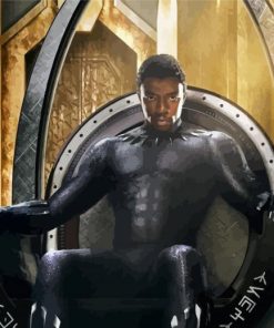 Black Panther Superhero Paint By Number