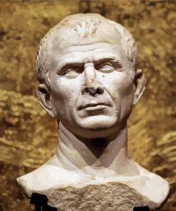 Bust Of Julius Caesar Head Paint By Number