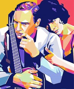 Marlon Brando And Anna Magnani Pop Art Paint By Number