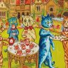 Psychedelic Cats By Louis Wain Paint By Number
