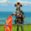 Roman Warrior With Shield Paint By Number