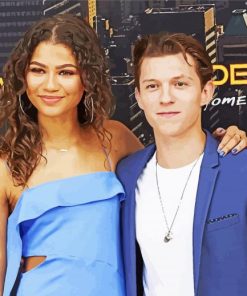 Tom Holland And Pretty Zendaya Paint By Number