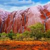 Uluru Waterfalls After Rain Paint By Number