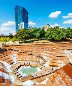 Water Garden In Fort Worth Paint By Number