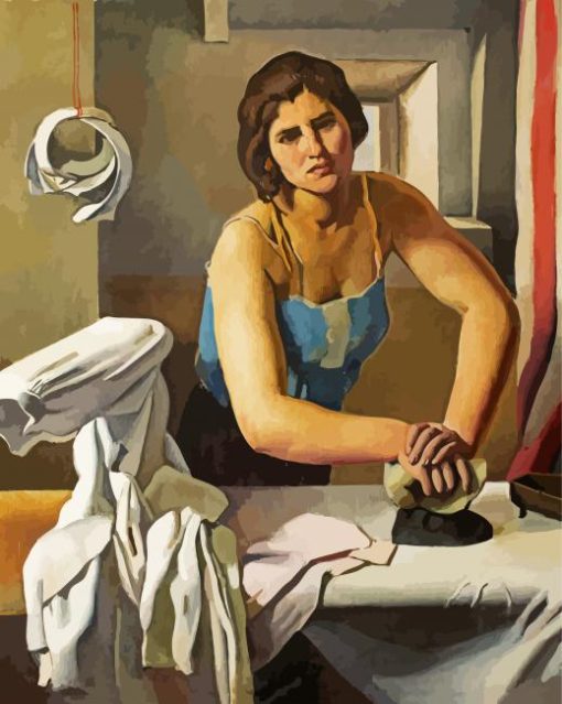 Woman Ironing Art Paint By Number