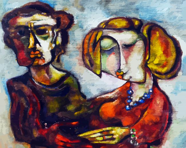 Abstract Couple Paint By Number