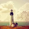 Aesthetic Vintage Lighthouse Paint By Number