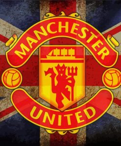 Artistic Manchester United Logo Paint By Number
