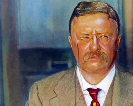 Artistic Theodore Roosevelt Paint By Number