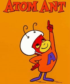 Atom Ant Cartoon Poster Paint By Number