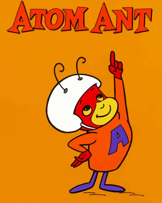 Atom Ant Cartoon Poster - Paint By Numbers 