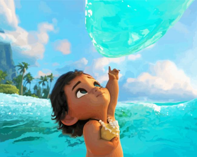 Baby Moana Animation Paint By Number