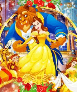Beauty And Beast Characters Paint By Number
