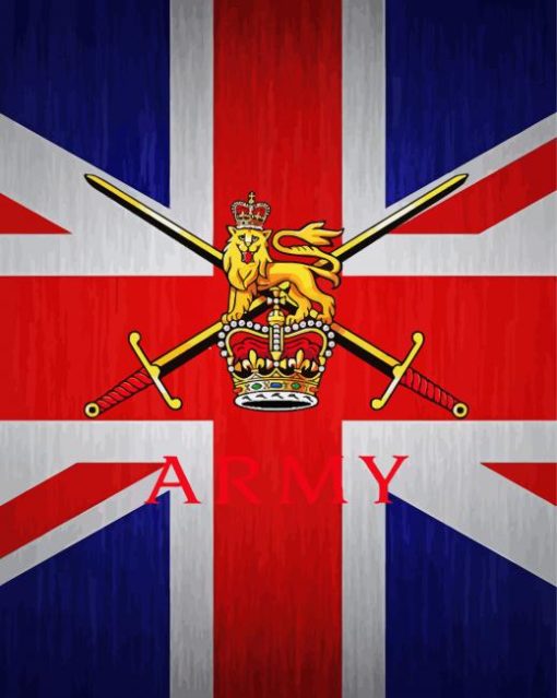 British Army Logo Paint By Number
